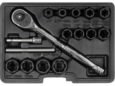 Bộ dụng cụ tháo bu lông và đai ốc hỏng 3/8" 16 món Yato YT-05897