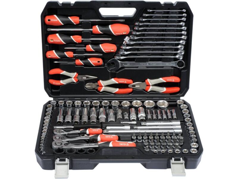 Bộ dụng cụ tổng hợp 129 chi tiết 1/4" 3/8" 1/2" Yato YT-38881 - Ba Lan