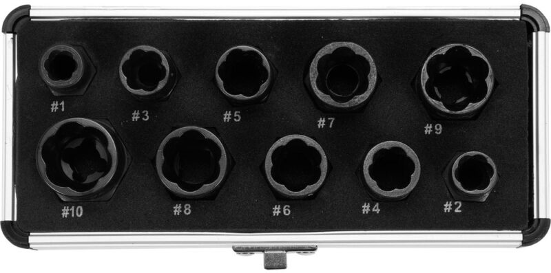 Bộ khẩu dài nhổ bulong gãy 3/8" 9-19mm 10 món Yato YT-06031