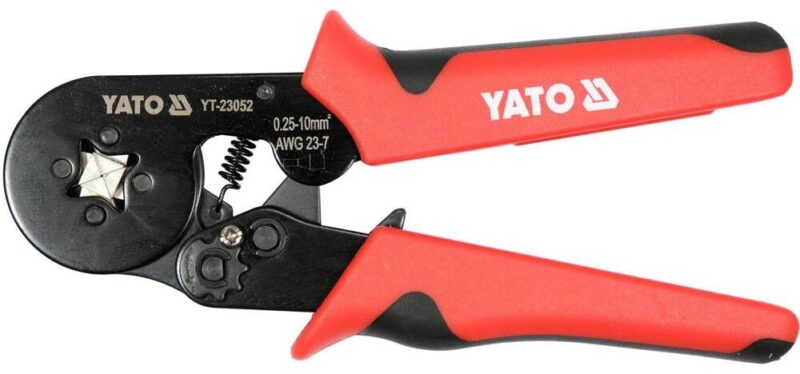 Bộ kìm bấm cos pin rỗng 175mm kèm đầu cos 1201 Món Yato YT-23052