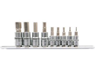 Bộ mũi vít Lục giác H2-H12 9 chi tiết 1/4"-3/8" Yato YT-04401