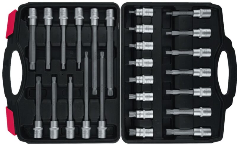 Bộ tuýp 1/2" mũi vít hoa thị M5-M16 26 chi tiết Yato YT-77542 - Ba Lan