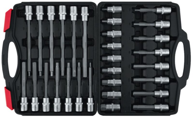 Bộ tuýp 1/2" mũi vít lục giác 5-19mm 30 chi tiết Yato YT-77540 - Ba Lan