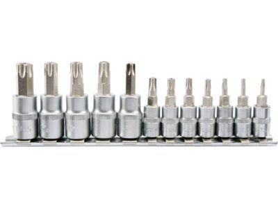 Bộ mũi vít hoa thị có lỗ T8-T55 12 chi tiết 1/4"-3/8" Yato YT-04332 - Ba Lan