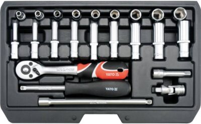Bộ tuýp tay vặn 1/4" 23 chi tiết Yato YT-14451- Ba Lan