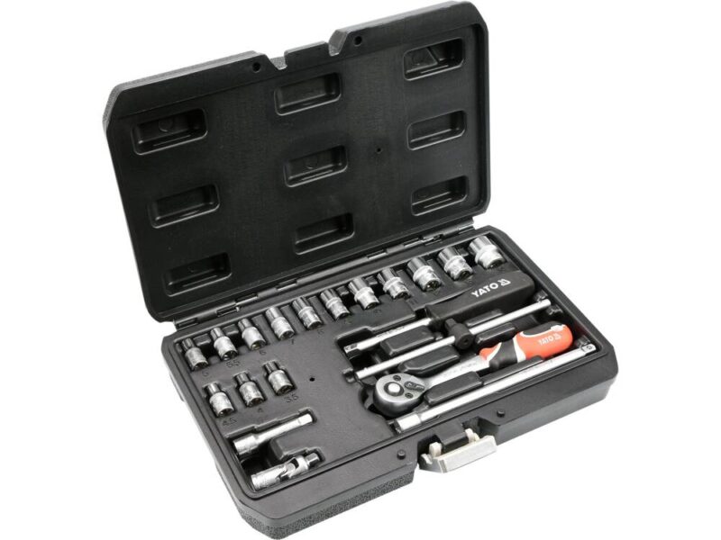 Bộ tuýp tay vặn 1/4" 3.5-14mm 20 chi tiết Yato YT-14491- Ba Lan