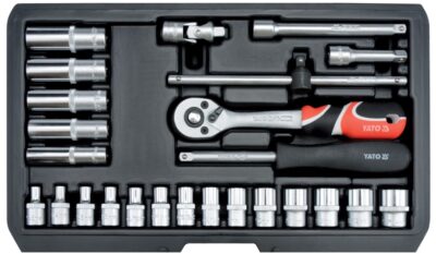 Bộ tuýp tay vặn 1/4" 3.5-14mm 25 chi tiết Yato YT-14461 - Ba Lan