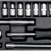 Bộ tuýp tay vặn 1/4" 4-13mm 15 chi tiết Yato YT-14411 - Ba Lan