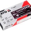 Bộ tuýp tay vặn 1/4" 4-13mm 15 chi tiết Yato YT-14411 - Ba Lan