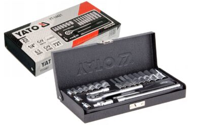 Bộ tuýp tay vặn 1/4" 4-13mm 23 chi tiết Yato YT-14421 - Ba Lan