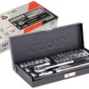 Bộ tuýp tay vặn 1/4" 4-13mm 23 chi tiết Yato YT-14421 - Ba Lan