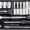 Bộ tuýp tay vặn 1/4" 4-13mm 23 chi tiết Yato YT-14421 - Ba Lan