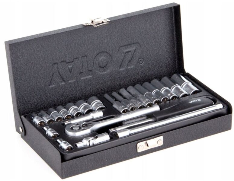 Bộ tuýp tay vặn 1/4" 4-13mm 23 chi tiết Yato YT-14421 - Ba Lan