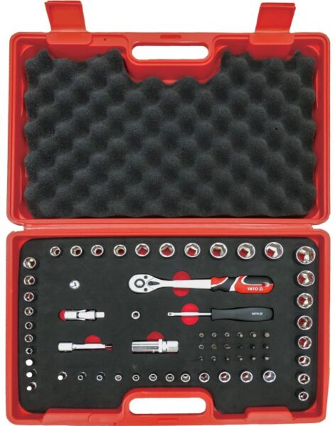Bộ tuýp tay vặn 1/4" tổng hợp 65 chi tiết Yato YT-14415