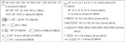 Bộ tuýp tay vặn 1/4" tổng hợp 65 chi tiết Yato YT-14415