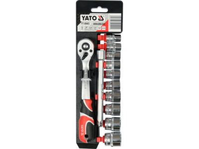 Bộ tuýp tay vặn 10-24mm 3/8" 12 món Yato YT-38683 - Ba Lan