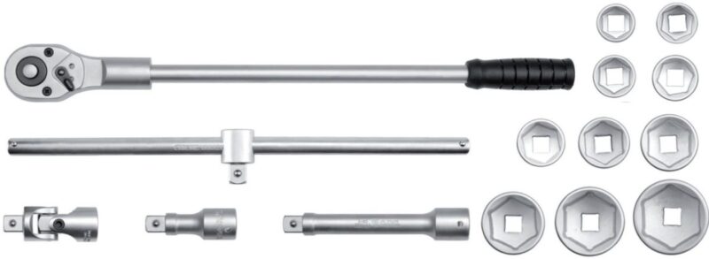 Bộ tuýp tay vặn 3/4" 30-60mm 15 chi tiết Yato YT-1334 - Ba Lan Bộ tuýp tay vặn 3/4" Yato YT-1334