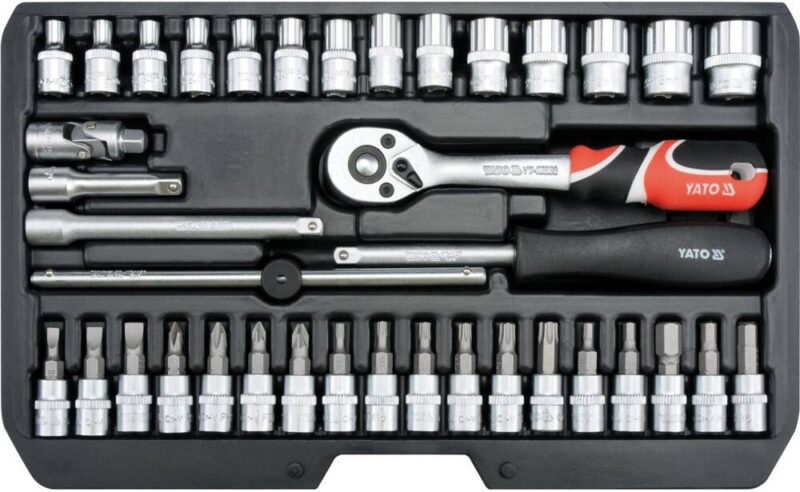 Bộ tuýp tay vặn tổng hợp 1/4" 38 Món Yato YT-14471 - Ba Lan