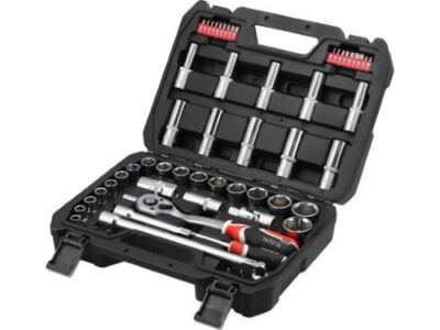 Bộ tuýp tay vặn tổng hợp 1/4" 1/2" 60 chi tiết Yato YT-12660 - Ba Lan