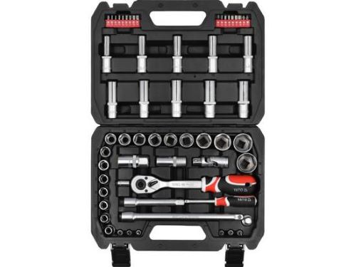Bộ tuýp tay vặn tổng hợp 1/4" 1/2" 60 chi tiết Yato YT-12660 - Ba Lan