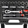 Bộ tuýp tay vặn tổng hợp 1/4" 1/2" 60 chi tiết Yato YT-12660 - Ba Lan