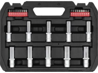 Bộ tuýp tay vặn tổng hợp 1/4" 1/2" 60 chi tiết Yato YT-12660 - Ba Lan