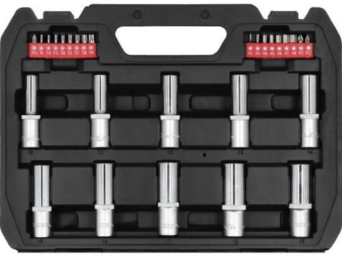 Bộ tuýp tay vặn tổng hợp 1/4" 1/2" 60 chi tiết Yato YT-12660 - Ba Lan