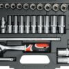 Bộ tuýp tay vặn tổng hợp 3/8" 58 chi tiết Yato YT-3857 - Ba Lan