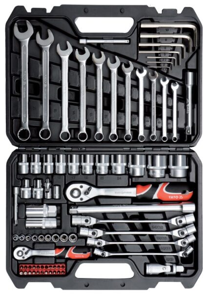 Bộ Dụng Cụ Sửa Chữa 1/4" & 1/2" 77 Chi Tiết Yato YT-38781