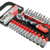 Bộ tuýp tay vặn và mũi vít tổng hợp 1/4" 28 chi tiết Yato YT-14433 - Ba Lan