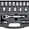 Bộ tuýp tay vặn xuyên tâm 1/2" hệ inch và mét 21 chi tiết Yato YT-3865 - Ba Lan