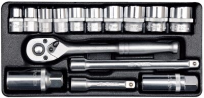 Bộ tuýp vặn tay tổng hợp 3/8" 15 món Yato YT-38631 - Ba Lan