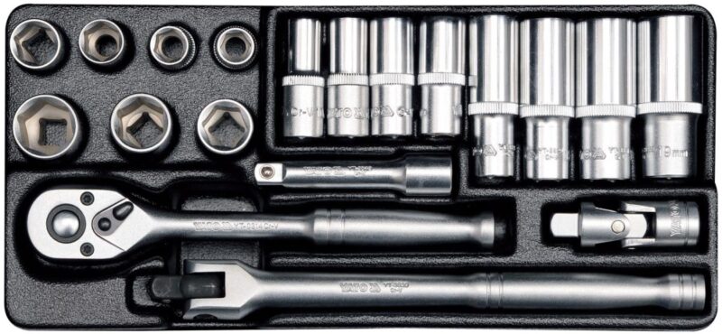 Bộ tuýp vặn tay tổng hợp 3/8" 19 món Yato YT-38641 - Ba Lan