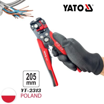 Kìm tuốt dây bấm cos đa năng 205mm Yato YT-2313 - Ba Lan