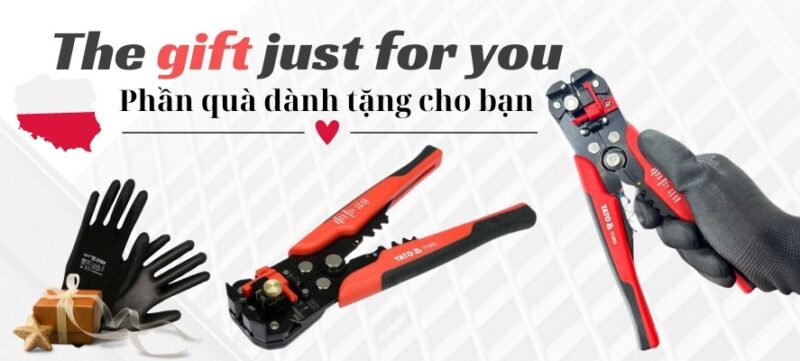 Kìm tuốt dây bấm cos đa năng 205mm Yato YT-2313 - Ba Lan