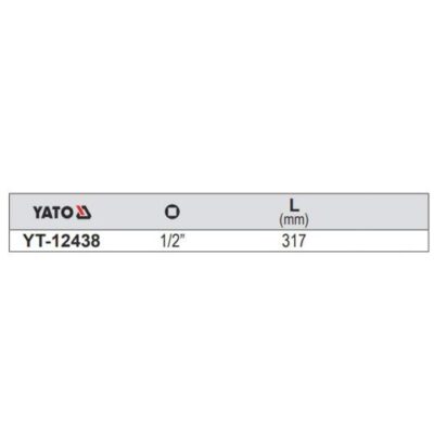 Cần siết chữ L 1/2" 250mm Yato YT-12438 - Ba Lan