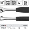 Cần siết tự động 1/4" dạng thẳng 146mm Yato YT-0307 - Ba Lan