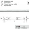 Cần trợ lực 1/4" 140mm Yato YT-1425 - Ba Lan