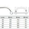 Cờ lê bán nguyệt 2 đầu vòng 10x12mm đến 19x22mm Yato - Ba Lan