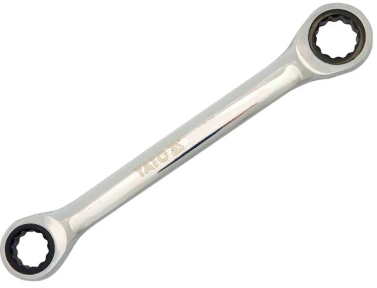 Cờ lê bóng gương 2 đầu vòng 8x19mm tự động đảo chiều Yato YT-5030 - Ba Lan