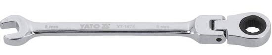 Cờ lê vòng miệng tự động lắc léo 8mm đến 24mm lật đảo chiều Yato - Ba Lan