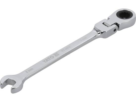 Cờ lê vòng miệng tự động lắc léo 8mm đến 24mm lật đảo chiều Yato - Ba Lan