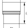 Đầu tuýp bánh răng Spline 1/2" Yato YT-1460 - Ba Lan