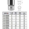 Đầu tuýp Lục giác dài 12 cạnh 1/2" Yato YT-12930 - Ba Lan