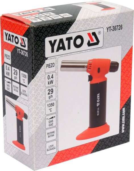 Đèn khò gas cầm tay mini 1350°C Yato YT-36726 - Ba Lan
