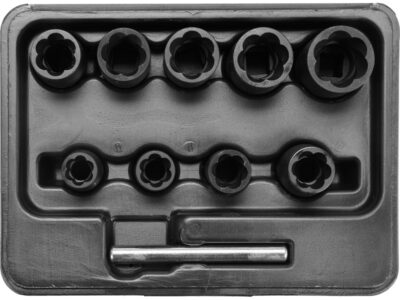 Bộ khẩu mở ốc bulông hỏng 3/8" 10-19mm 10 món Yato YT-0603