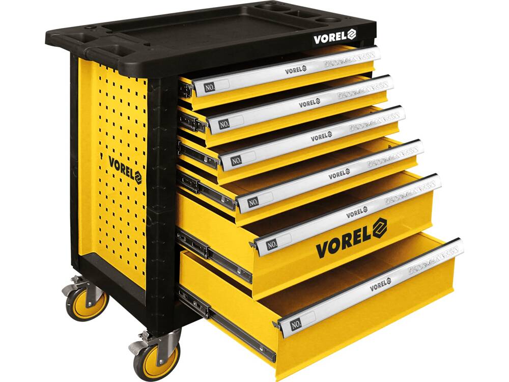Tủ Đựng Dụng Cụ Đa Năng 6 Ngăn Vorel 58539 Tủ Đựng Dụng Cụ Đa Năng VOREL 58539