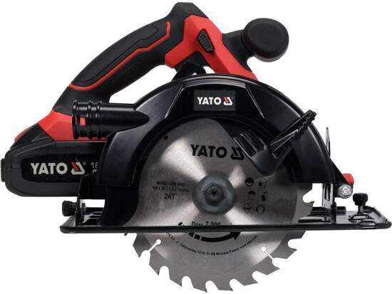 Máy cưa đĩa pin 18V 2Ah 185mm không chổi than Yato YT-82808 - Ba Lan