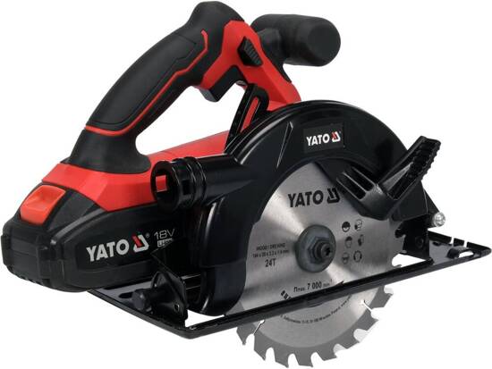Máy cưa đĩa pin 18V 2Ah 185mm không chổi than Yato YT-82808 - Ba Lan