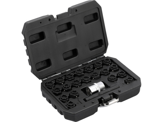 Bộ khẩu 1/2" mở ốc lốp xe Audi 22 chi tiết Yato YT-060304 - Ba Lan
